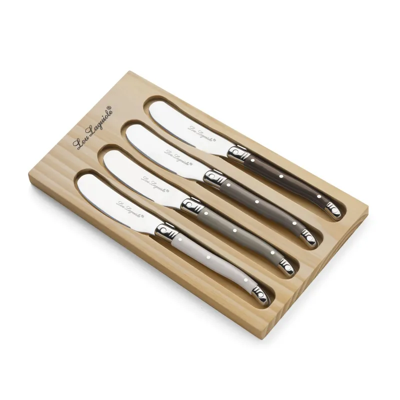 LOU LAGUIOLE - SET 4 CUCHILLOS MANTEQUILLA LAGUIOLE
