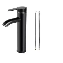 GENERICO - Mezcladora Llave Para Fregadero Lavabo Baño + 2 Mangueras