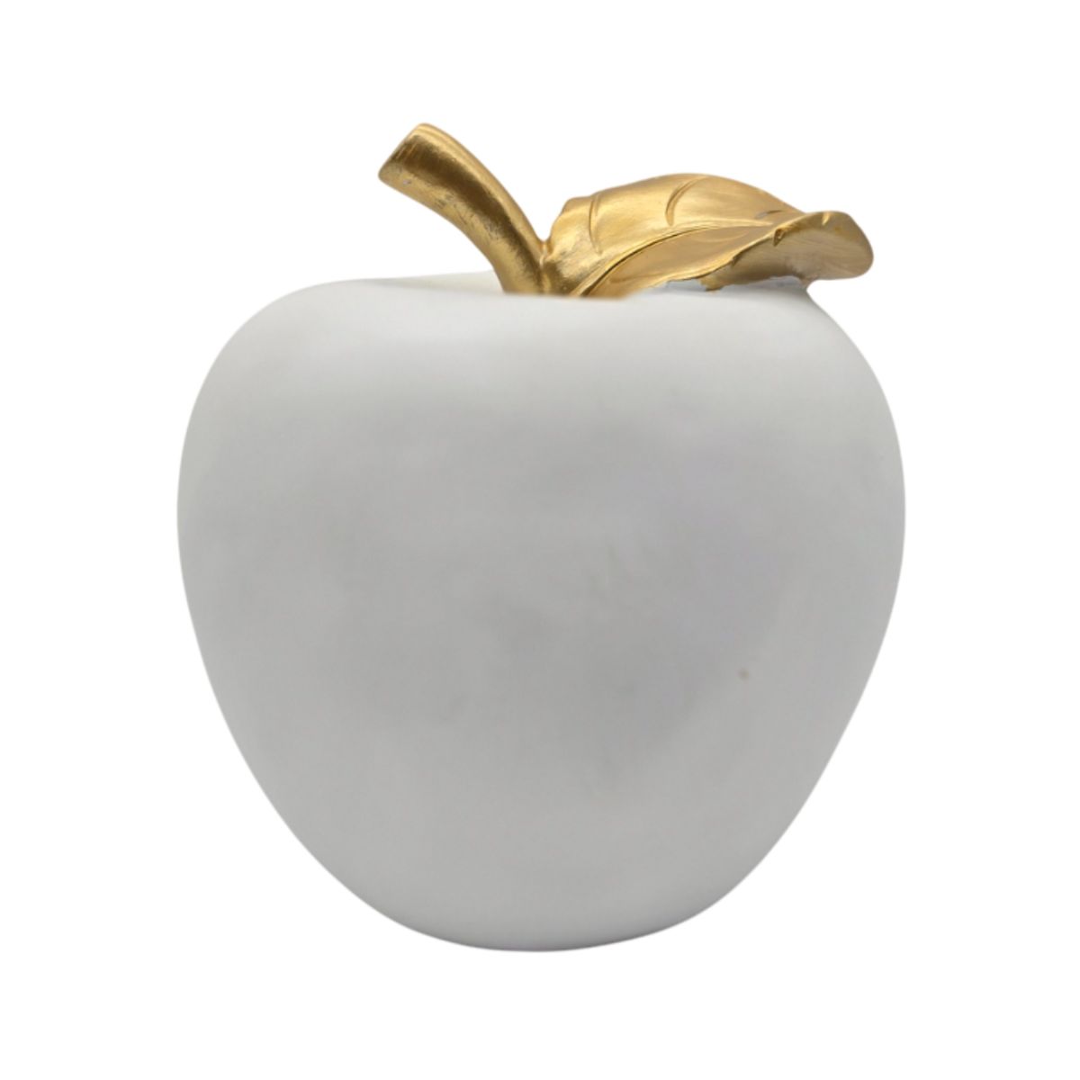 GENERICO - Figura Adorno De Manzana Blanca Decorativa En Resina Moderna