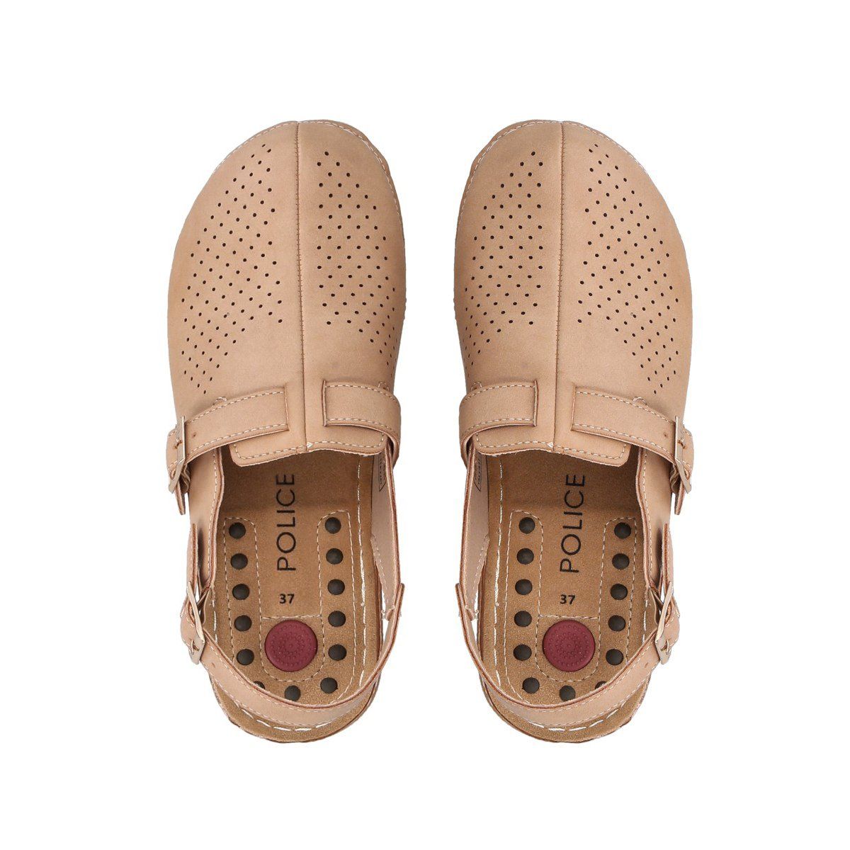 POLICE - Zueco Mujer Marina Camel Police