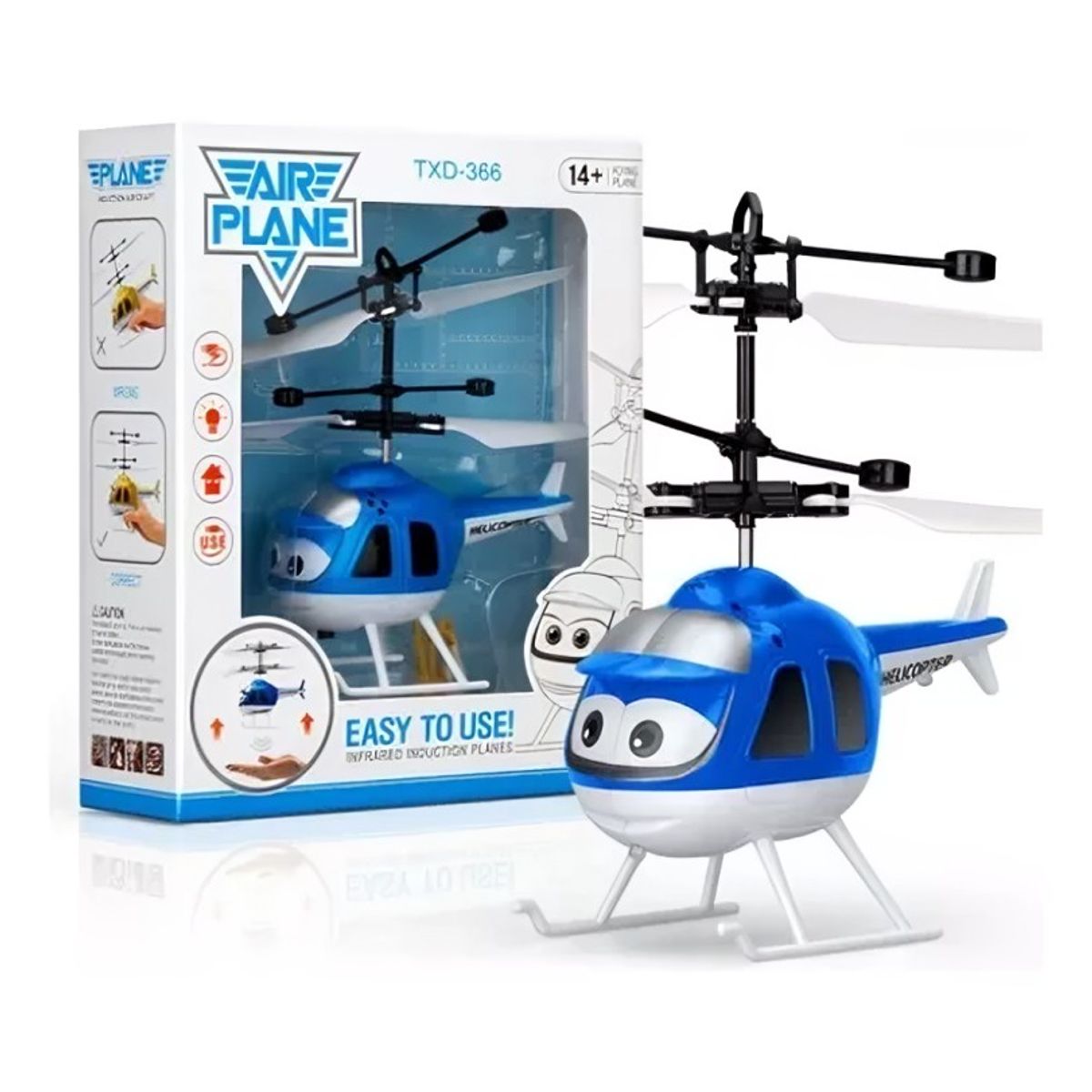 OEM - Helicóptero  Infantil  sin control Azul