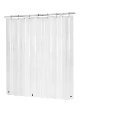 GENERICO - Forro Cortina Baño Transparente Con Iman 178 X 180 Cm