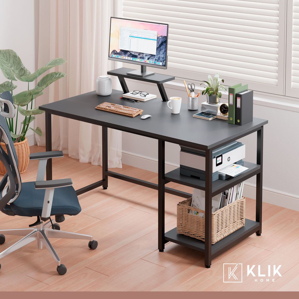 KLIK - Escritorio Industrial Gamer 140cm