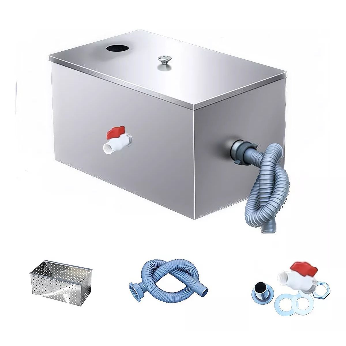 Trampa De Grasa Acero Inoxidable 40lts Camara Desgrasadora, marca KUANGYE - Foto Principal