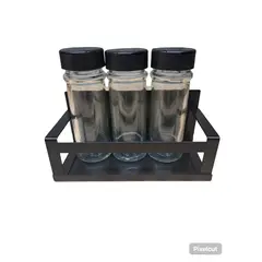 GENERICO - Set Rack Organizador Magnético y 3 Especieros