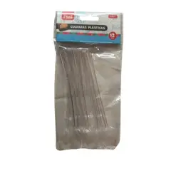 GENERICO - Cucharas coctail 12 un acrilico transparente