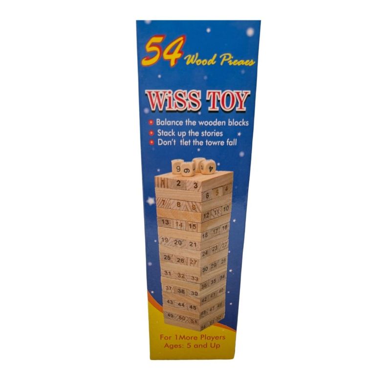 GENERICO - Juego De Mesa Yenga De Madera 54 Piezas
