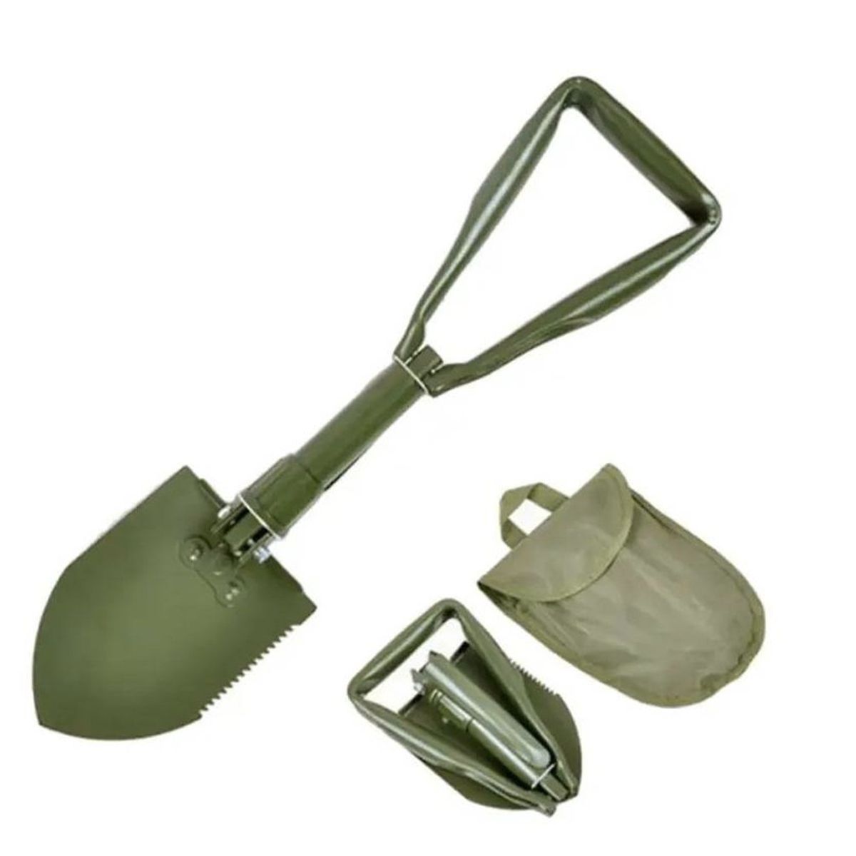 GENERICO - Pala Portátil Plegable Camping Trekking Montañismo 60 Cms