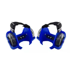 GENERICO - Patín Ajustable Patines Luces Led Para Zapatillas Azul