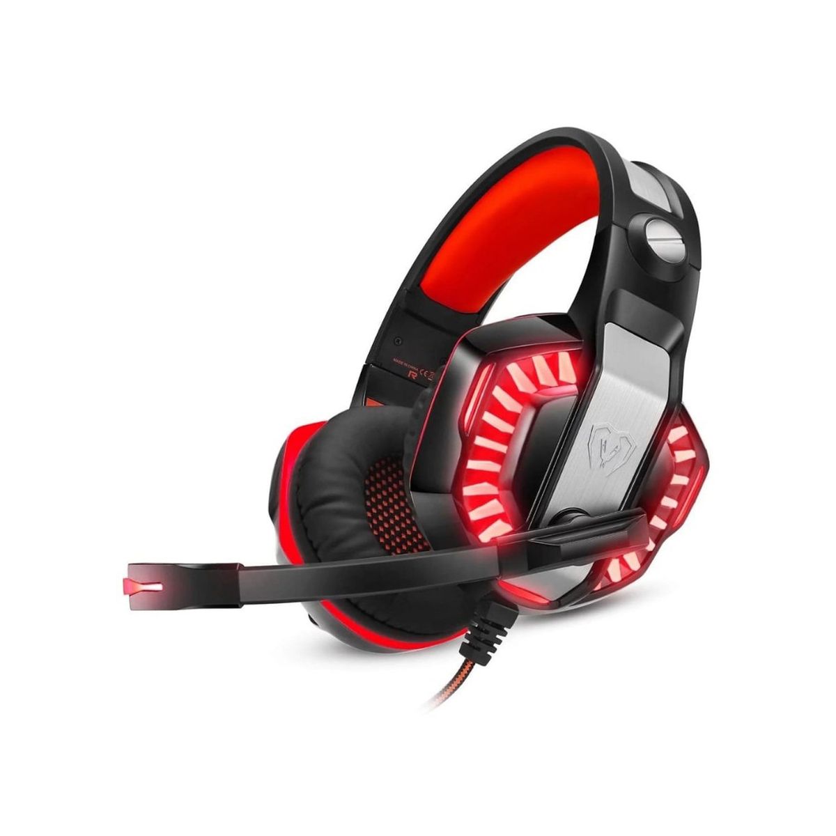 BEEXCELLENT - Audífono Gamer Rgb Beexcellent Gm-2 Red Multiplataforma
