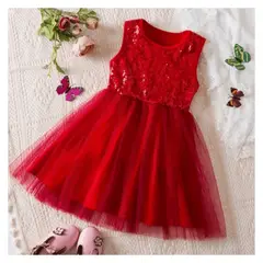 GENERICO - VESTIDO BEBÉ NIÑA FIESTA PEQUEÑA LUZ