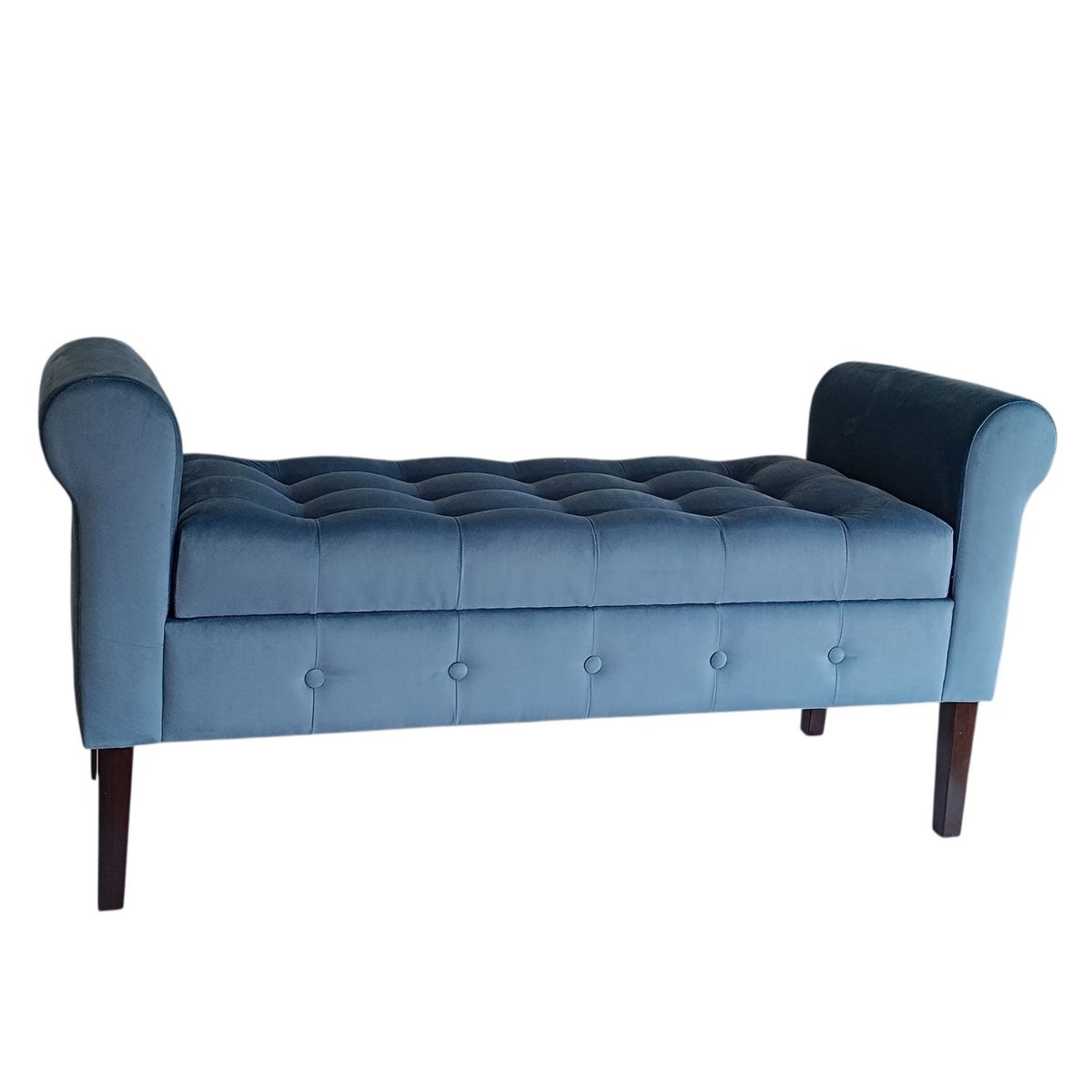 GENERICO - Banqueta Baúl Lisboa Color Azul Petroleo