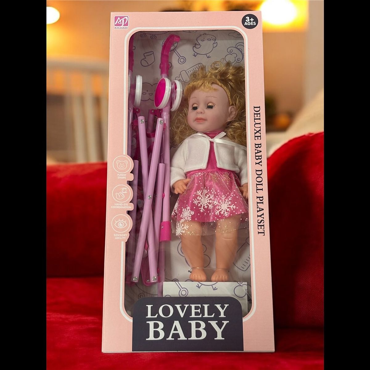 GENERICO - Coche Metálico Con Muñeca Juego Bebé