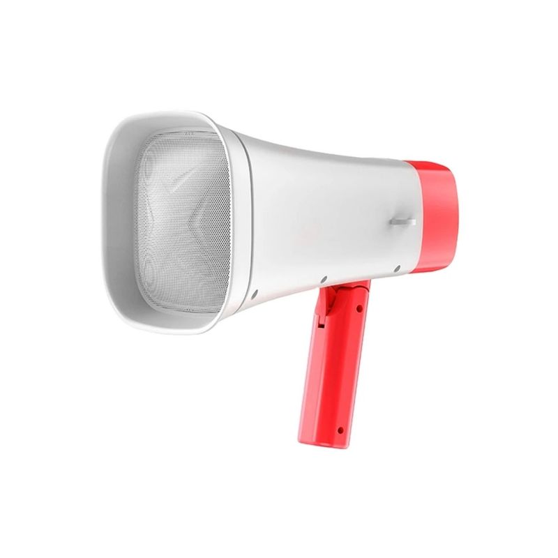 GENERICO - Megáfono Altavoz Recargable Solar Bluetooth 8w 2 Altavoces Rojo