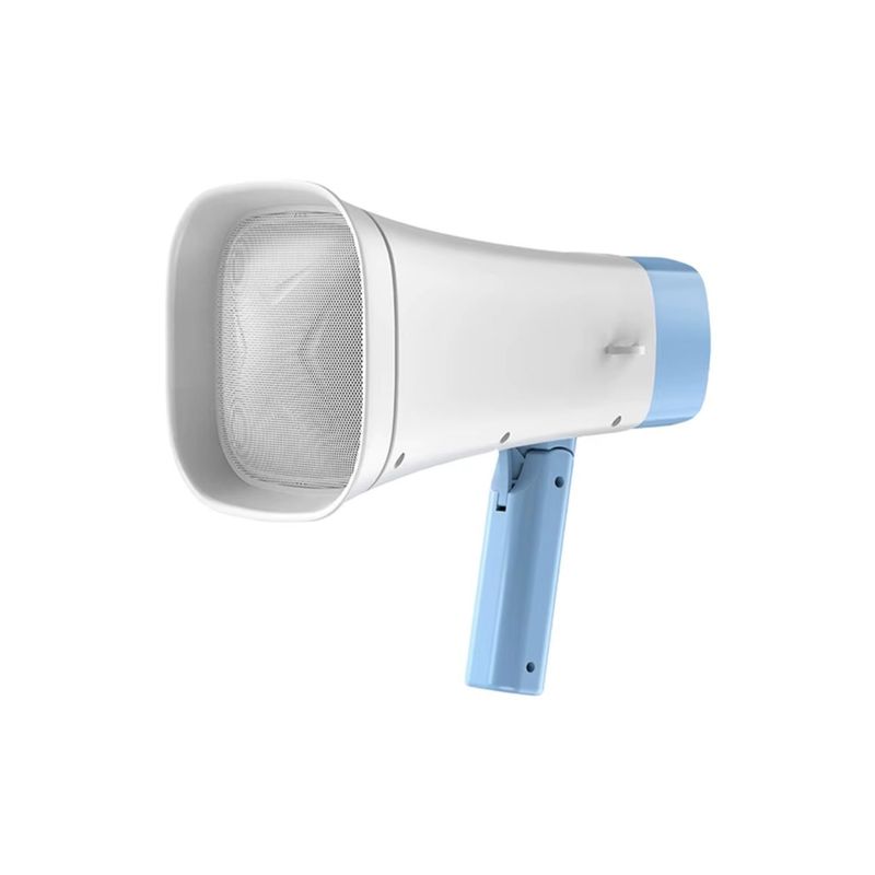 GENERICO - Megáfono Altavoz Recargable Solar Bluetooth 8w 2 Altavoces Azul