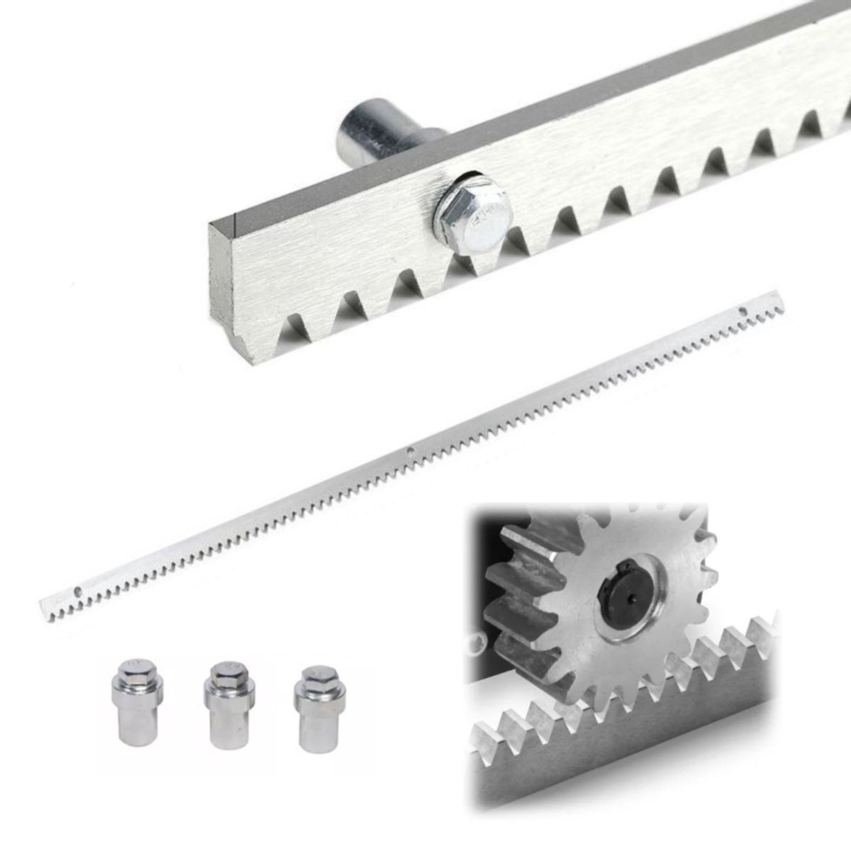 KUANGYE - Cremallera Acero Motor Portón Automático 1mt Para Veloti