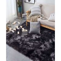 ALFOMBRA PELUDA 180X200 NEGRO