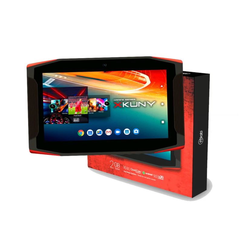 MLAB - Tablet Gamer Series Xkuny Con Red Móvil IPS Quad Core