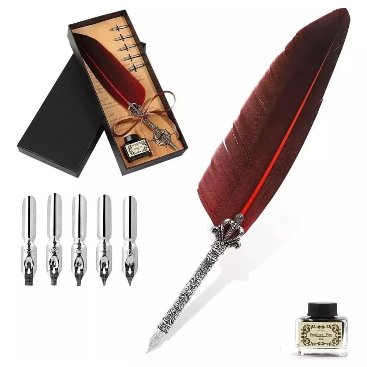 KUANGYE - Pluma Estilográfica Clásica Estilo Antiguo Escribir Vintage