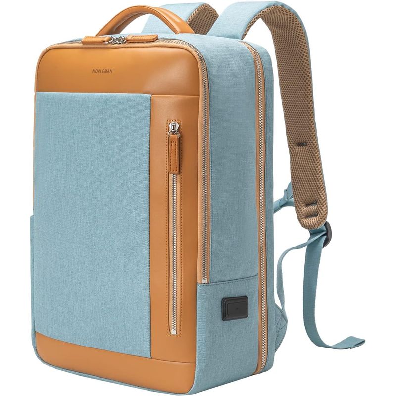 RURUTOTO - Mochila de viaje Notebook Multifuncional Con Carga Usb Beige