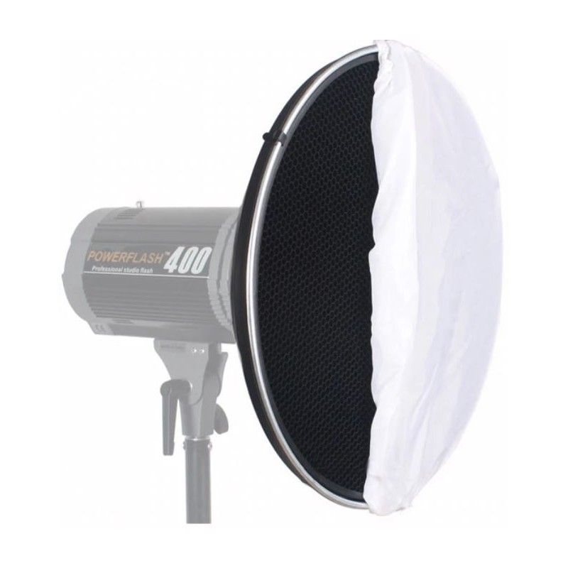 GENERICO - BEAUTY DISH 55CM GRILLA TELAS DIFUSORAS BOWENS