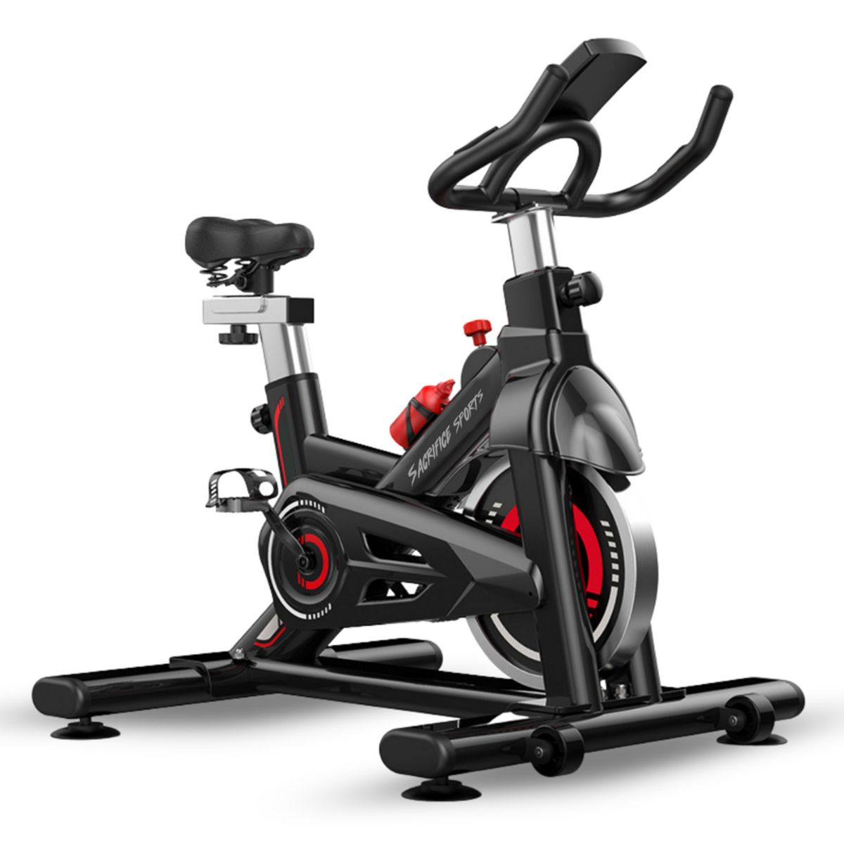 GENERICO - Bicicleta Spinning ES-7905B Roja