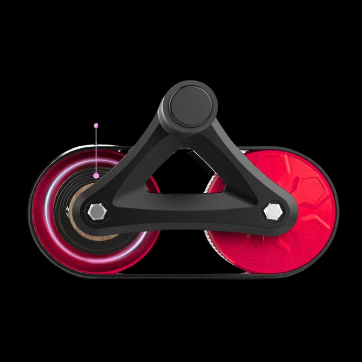 GENERICO - Rueda Abdominal Doble Roja