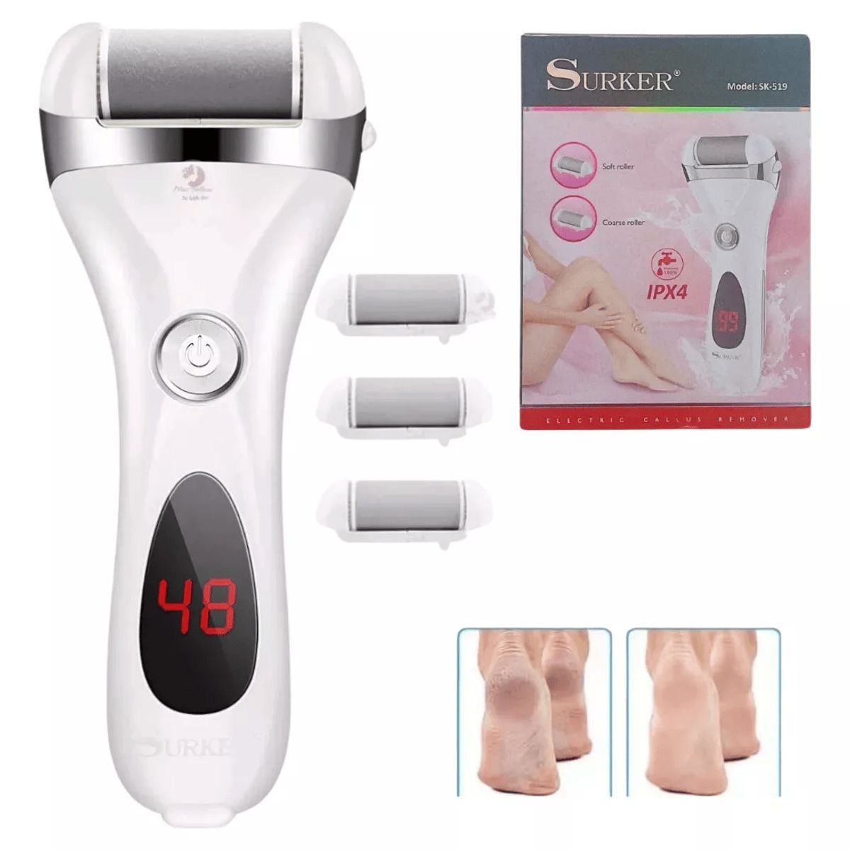 GENERICO - Máquina Removedora Exfoliadora De Callos P Pies Recargable