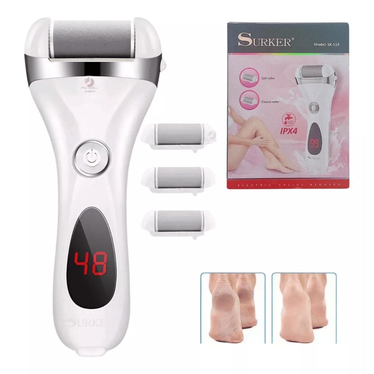 GENERICO - Máquina Removedora Exfoliadora De Callos P Pies Recargable