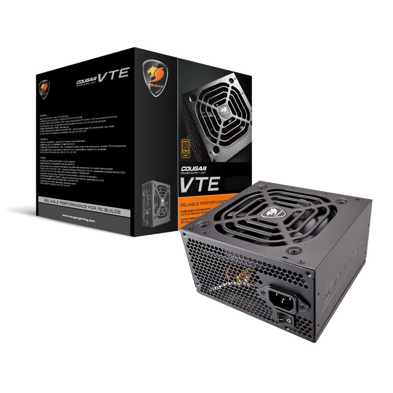 COUGAR - Fuente De Poder Gamer Cougar VTE 400W 80 Plus High Efficiency