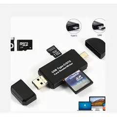 GENERICO - LECTOR TARJETA SD MICRO SD 3 EN 1