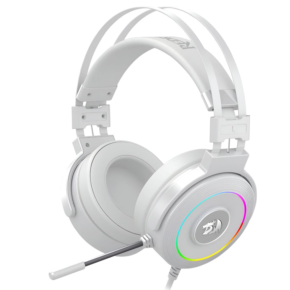REDRAGON - Audifonos USB Redragon Lamia White Audio 7.1 Con Soporte