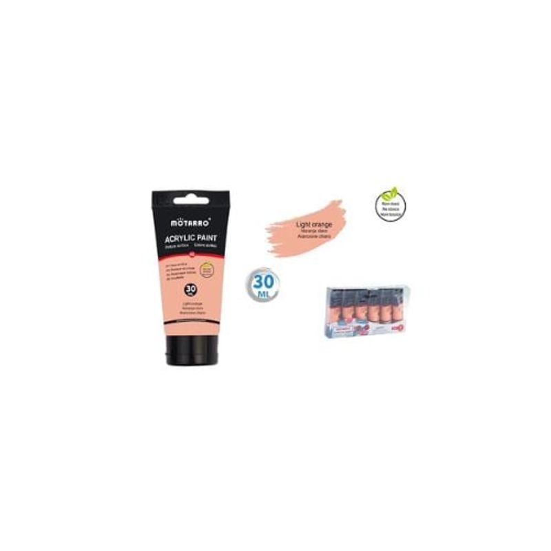 GENERICO - Pintura Acrílica Naranja Pastel 30 ML
