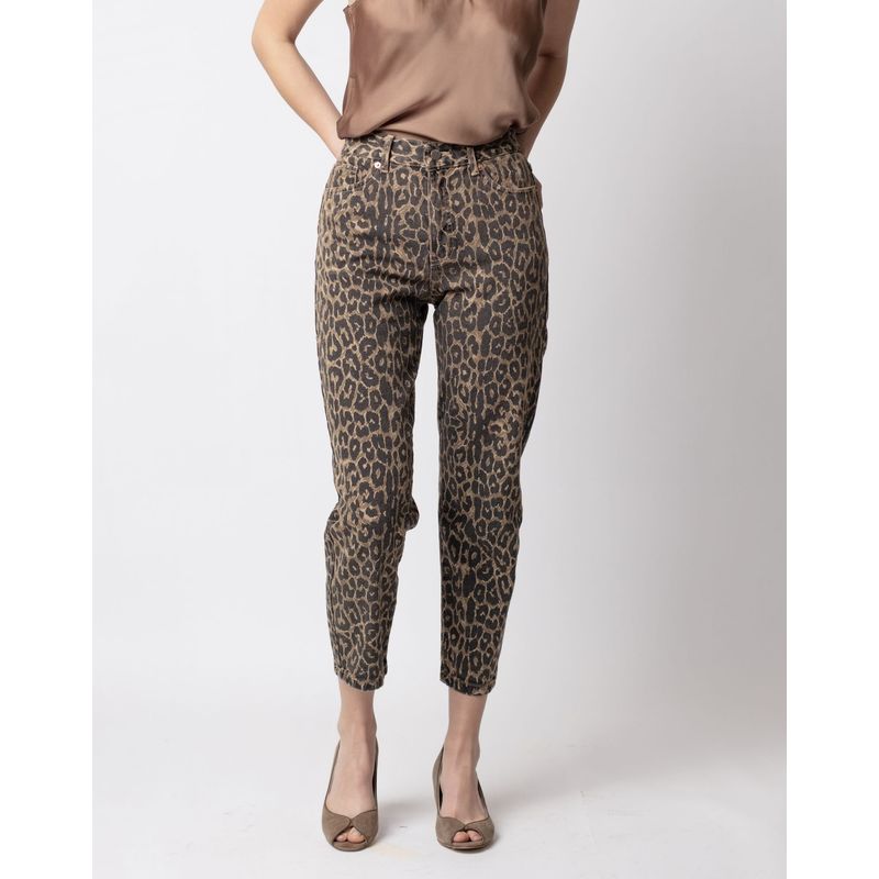 MOMCHIC - Jeans Mom Estampado Animal Print