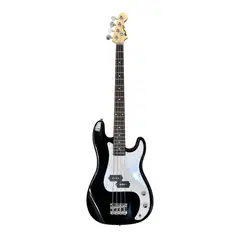 EURO - Bajo eléctrico negro marca con funda