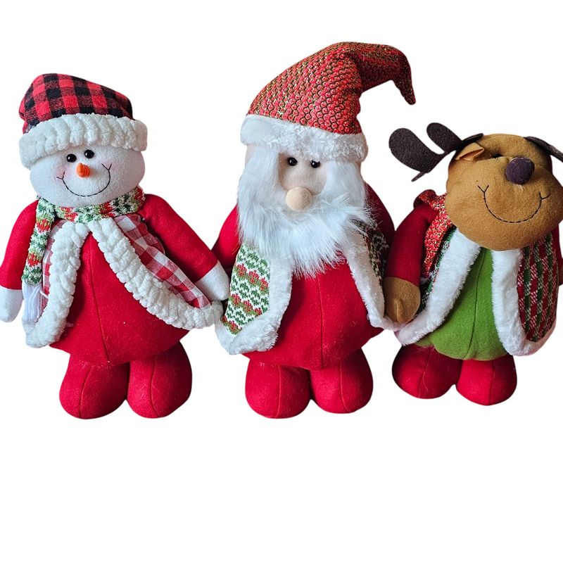 GENERICO - Pack 3 Monos Patas Largas Navidad Extensible De 40 A 60 Cms