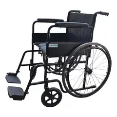 GENERICO - Silla De Ruedas Estandar Reposapies Abatibles Rueda Maciza Oneder KJT811E