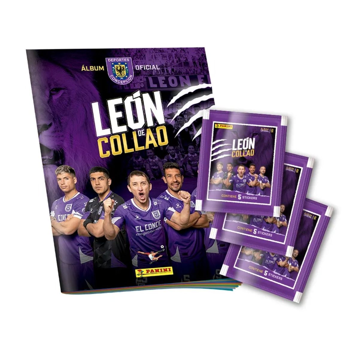 PANINI CHILE - Pack Álbum + 40 Sobres Deportes Concepción - León De Collao