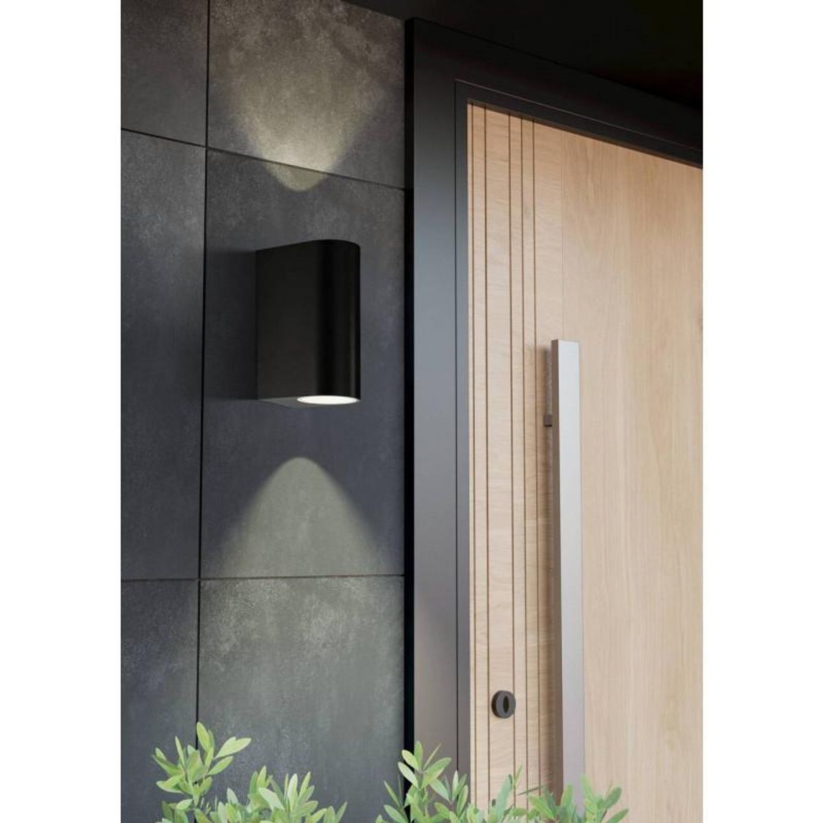 EGLO - Aplique Exterior Scogliera Acrílico Negro GU10 2X5W IP44 Cod74022