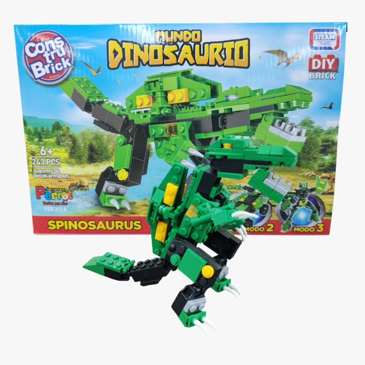 PERROT - CONSTRUBRICK MUNDO DINOSAURIO SPINOSAURUS