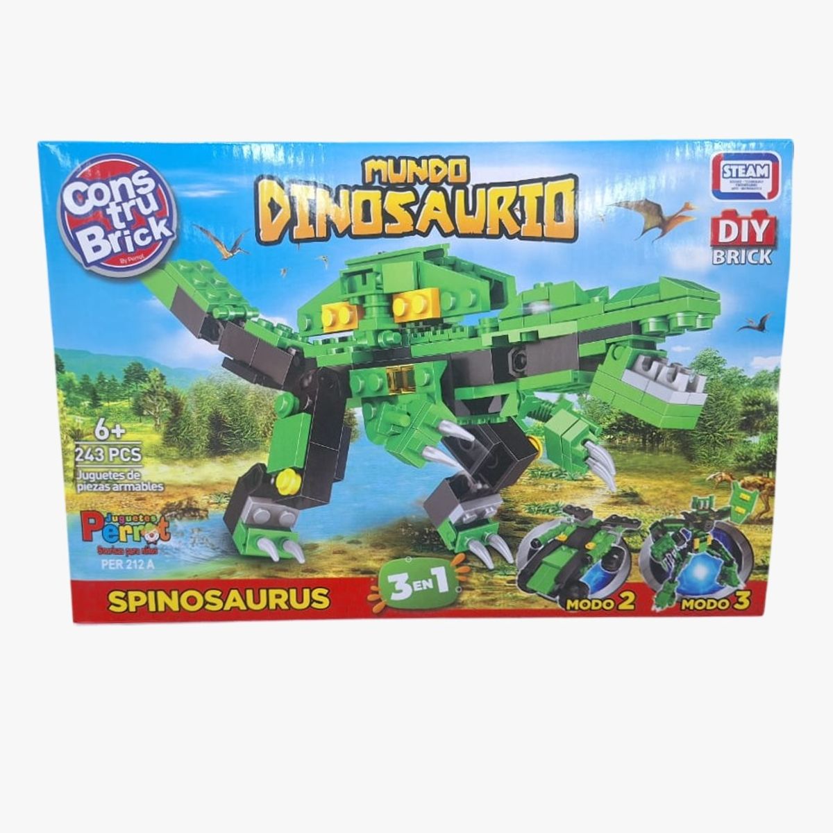 PERROT - CONSTRUBRICK MUNDO DINOSAURIO SPINOSAURUS