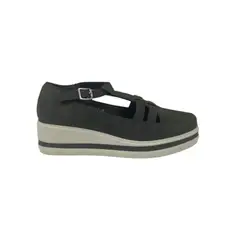 PAND G - Zapato Verde Plataforma Mujer