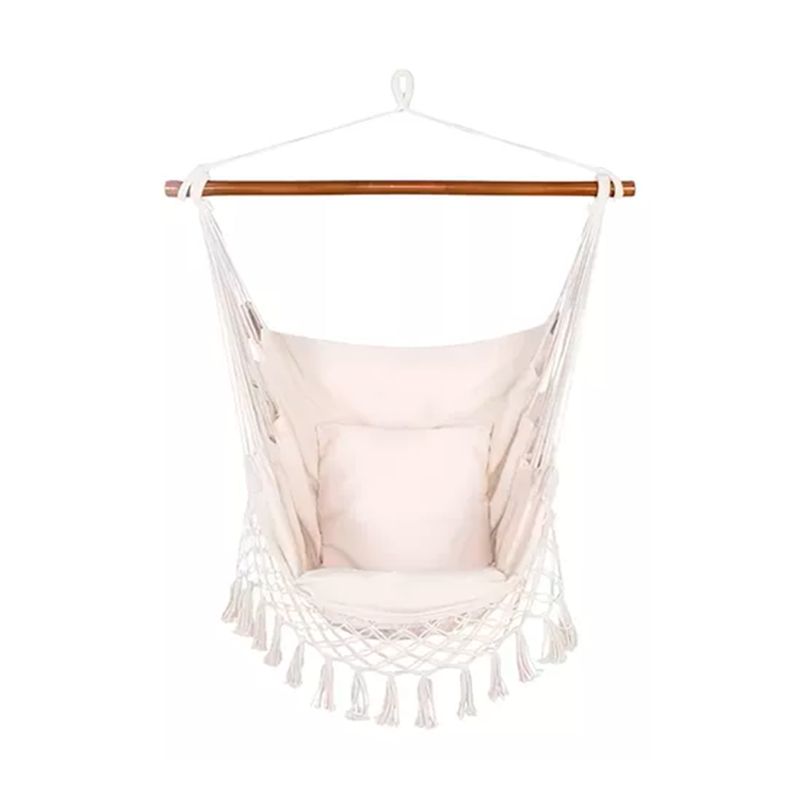 GENERICO - Silla Hamaca Con Palo Camping Blanco