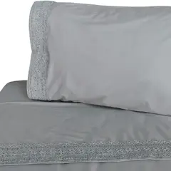 ILLUSIONS - Sabanas Super King de 180 hilos marca Gris