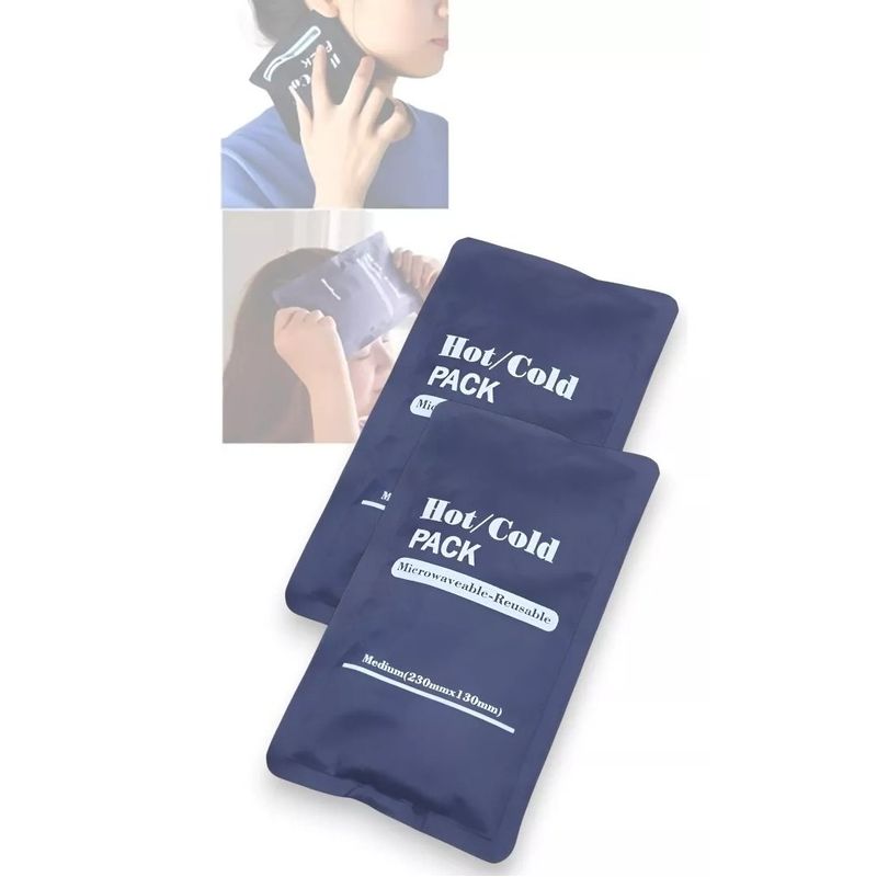 GENERICO - Pack X2 Compresa Gel Frio Calor Gelpack Reutilizable Terapia.-