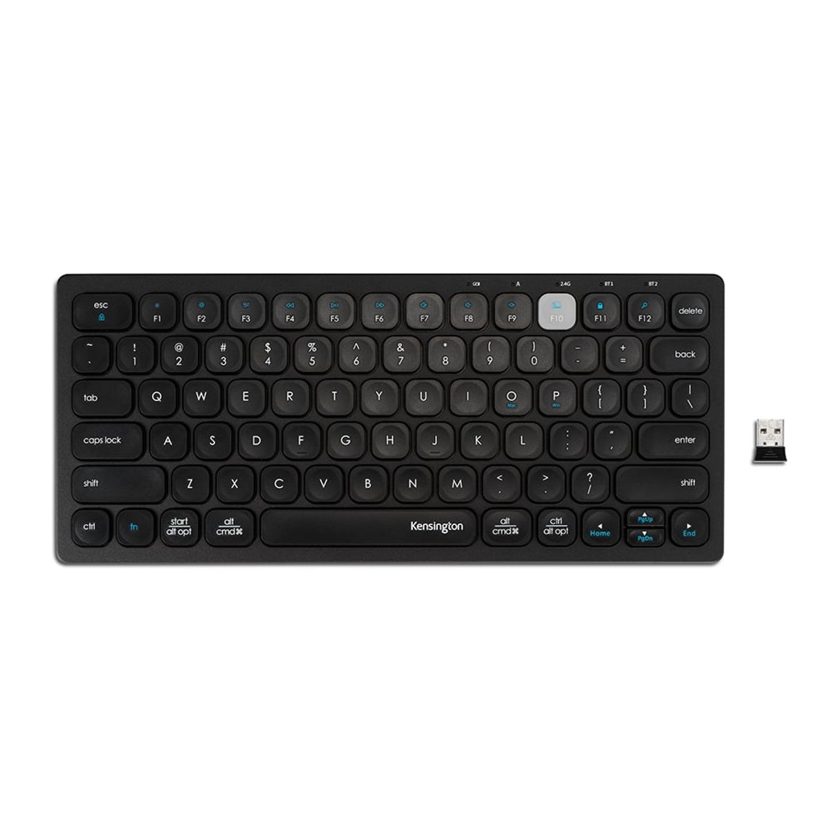 KENSINGTON - Kensington Teclado Inalámbrico Compacto 3 conexiones Negro