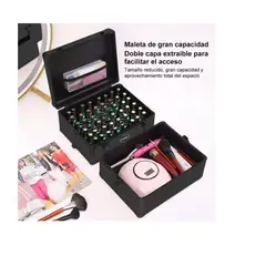 GENERICO - Maleta Portátil Para Manicuramaquilaje Profesional Dos Capa