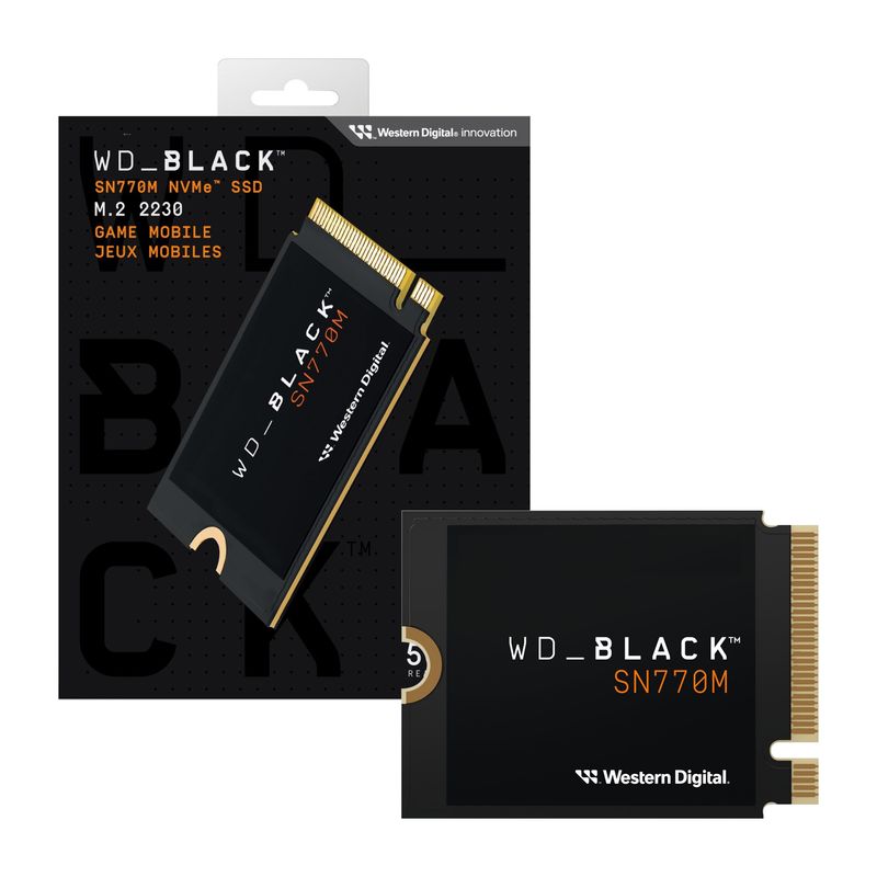 WESTERN DIGITAL - Disco Solido SSD Interno WD Black SN770M 500GB M.2 2230 NVMe