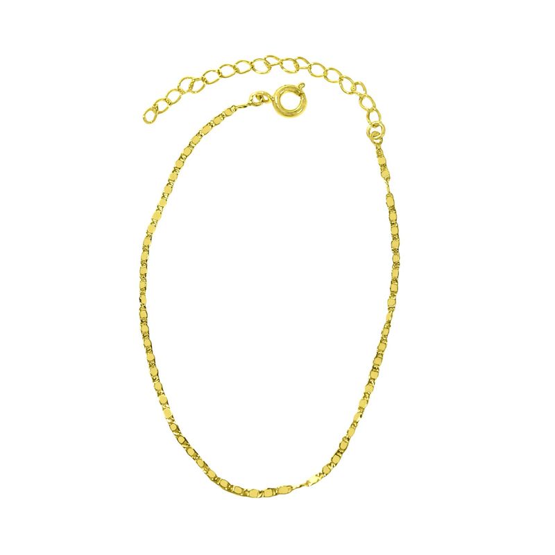 ANDREA COGGIOLA JOYAS - Pulsera Crespo Fina Enchapada Oro 18K