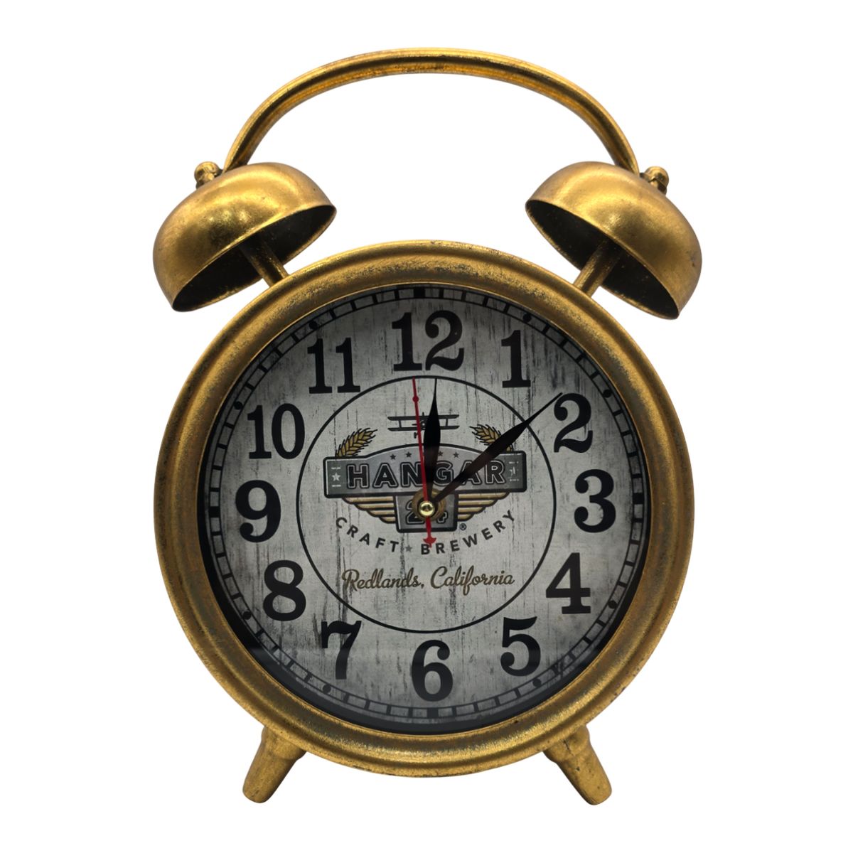 GENERICO - Reloj De Mesa Analogico Hierro Vintage Decorativo Dorado S